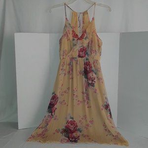 Meadow Rue-High Neck-Sleeveless Silk-Blend Dress